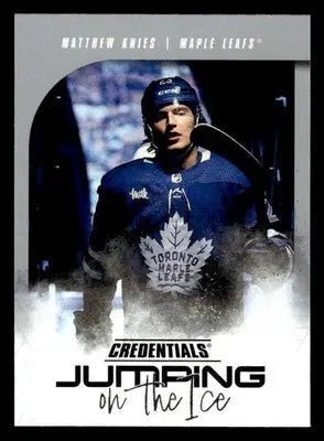 2024-25 Upper Deck Credentials #JI-MK Matthew Knies Jumping on the Ice - Hockey Card Single