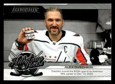 2024-25 Upper Deck Credentials #MP-AO Alex Ovechkin Milestone Pucks - Hockey Card Single
