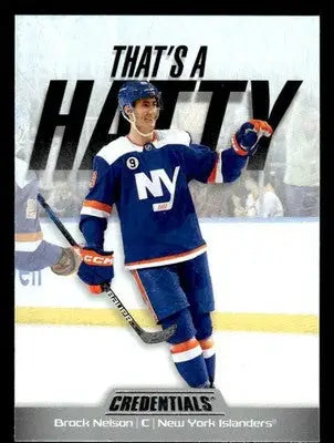 2024-25 Upper Deck Credentials #TH-BN Brock Nelson That’s A Hatty - Hockey Card Single