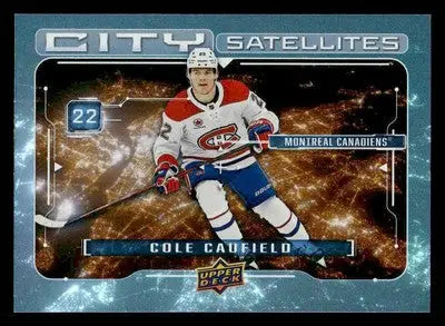 2024-25 Upper Deck #CS-13 Cole Caufield City Satellites - Hockey Card Single