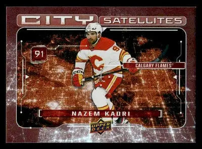 2024-25 Upper Deck #CS-7 Nazem Kadri City Satellites Red #/99 - Hockey Card Single