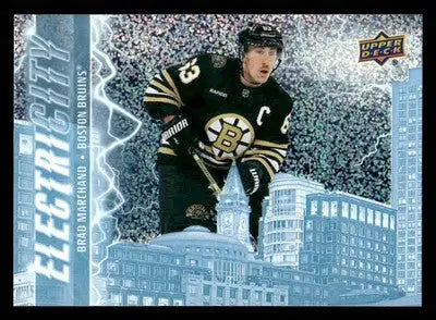 2024-25 Upper Deck #EC-11 Brad Marchand ElectriCity Speckle - Hockey Card Single