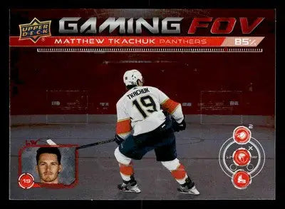 2024-25 Upper Deck #GFOV-9 Matthew Tkachuk Gaming FOV - Hockey Card Single
