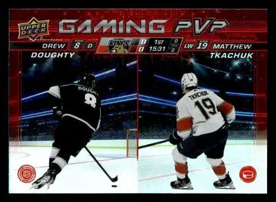 2024-25 Upper Deck #GPVP-2 Drew Doughty / Matthew Tkachuk Gaming PVP - Hockey Card Single