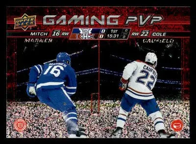 2024-25 Upper Deck #GPVP-4 Mitch Marner / Cole Caufield Gaming PVP Speckle - Hockey Card Single