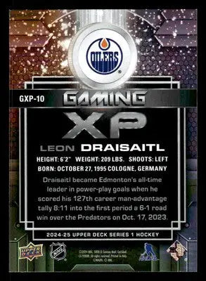 2024-25 Upper Deck #GXP-10 Leon Draisaitl Gaming XP - Hockey Card Single