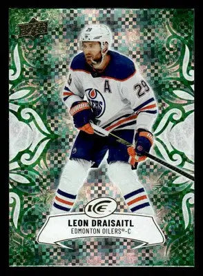 2024-25 Upper Deck Ice #10 Leon Draisaitl Emerald Green - Hockey Card Single