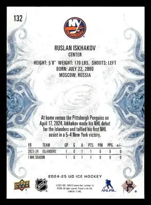 2024-25 Upper Deck Ice #132 Ruslan Iskhakov - Hockey Card Single