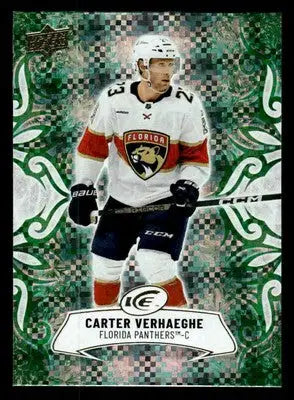 2024-25 Upper Deck Ice #14 Carter Verhaeghe Emerald Green - Hockey Card Single