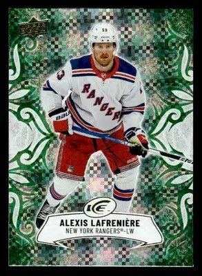 2024-25 Upper Deck Ice #42 Alexis Lafreniere Emerald Green - Hockey Card Single