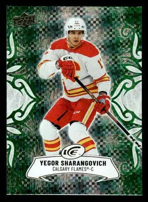 2024-25 Upper Deck Ice #59 Yegor Sharangovich Emerald Green - Hockey Card Single