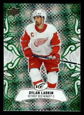 2024-25 Upper Deck Ice #67 Dylan Larkin Emerald Green - Hockey Card Single