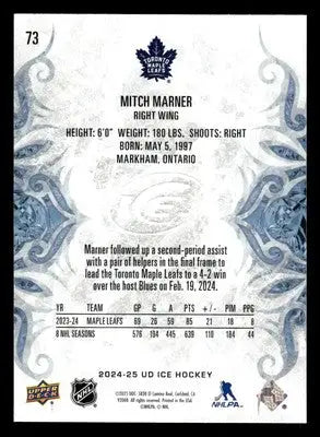 2024-25 Upper Deck Ice #73 Mitch Marner - Hockey Card Single