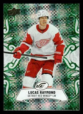 2024-25 Upper Deck Ice #94 Lucas Raymond Emerald Green - Hockey Card Single
