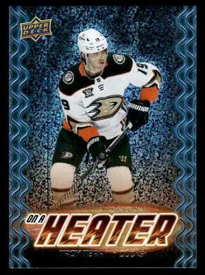 2024-25 Upper Deck #OH-4 Troy Terry On a Heater Speckle - Hockey Card Single