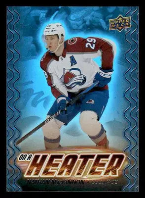 2024-25 Upper Deck #OH-5 Nathan MacKinnon On a Heater - Hockey Card Single