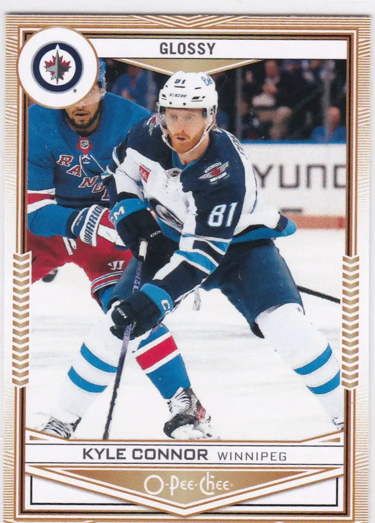 Kyle Connor glossy hockey card from 2024-25 Upper Deck Winnipeg Jets collection