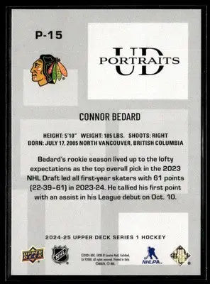 2024-25 Upper Deck #P-15 Connor Bedard UD Portraits