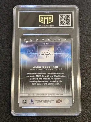 2024-25 Upper Deck #PL-12 Alex Ovechkin Playlist GMA 9 - Hockey Card Single