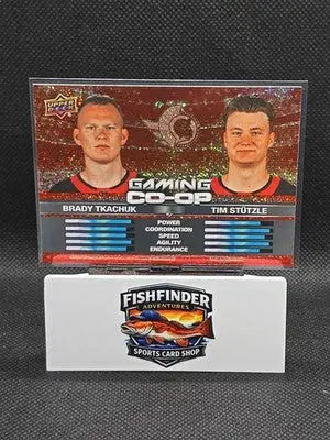 2024-25 Upper Deck Series 1 - Gaming Co-Op Brady Tkachuk Tim Stutzle #CGO-12... - Hockey Card Single