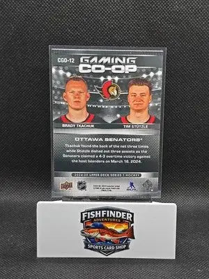2024-25 Upper Deck Series 1 - Gaming Co-Op Brady Tkachuk Tim Stutzle #CGO-12... - Hockey Card Single
