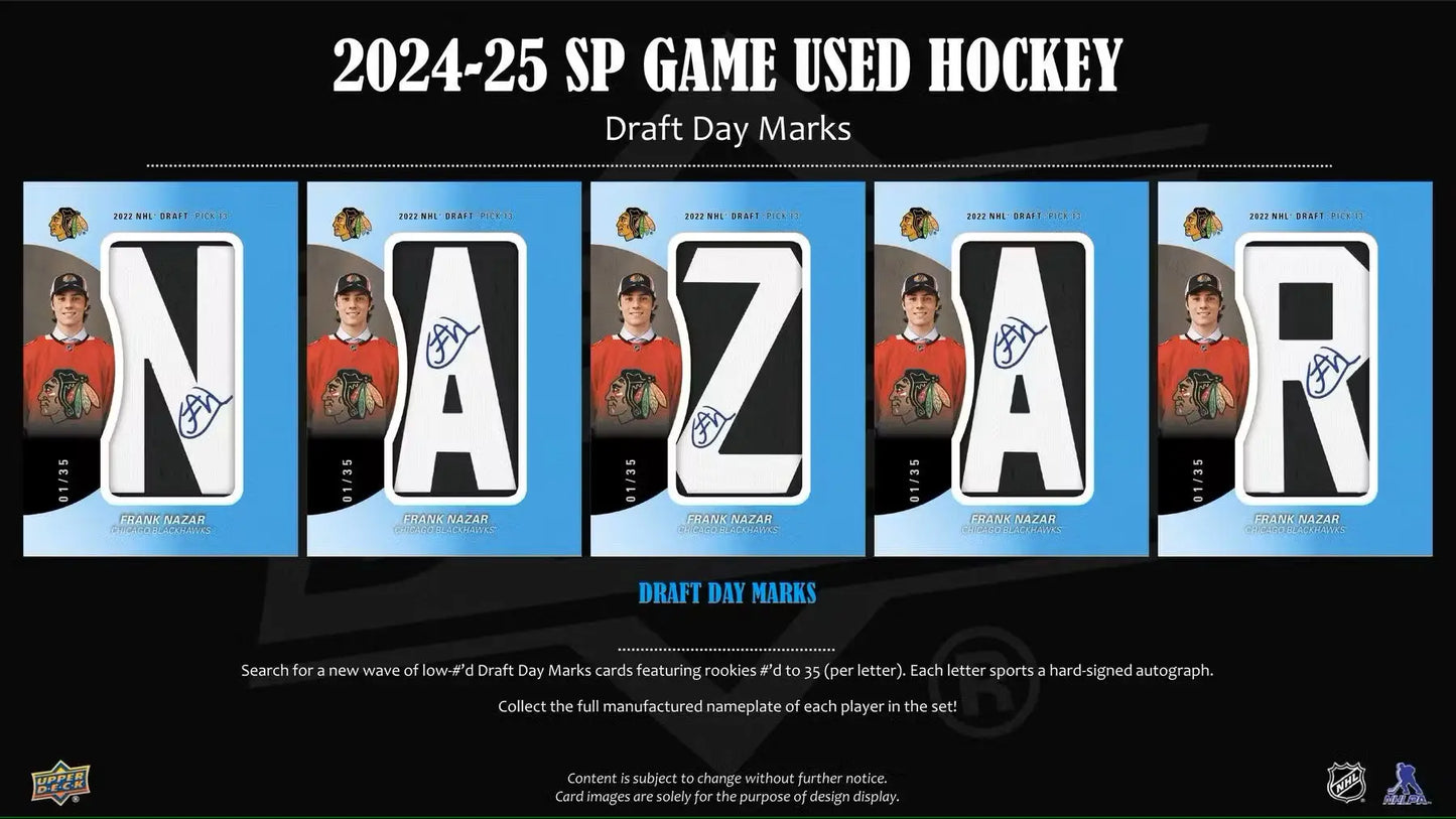 2024-25 Upper Deck SP Game Used Hockey Hobby Box - Sports Card Hobby Box