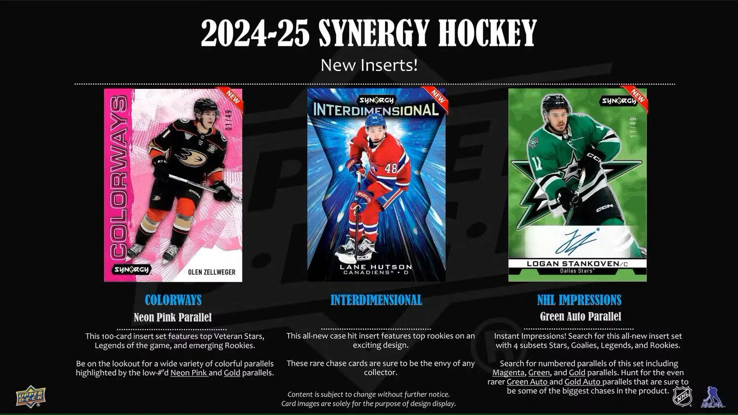 2024/25 Upper Deck Synergy Hockey Hobby Box - Sports Card Hobby Boxes