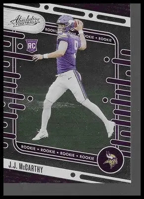 2024 Absolute #110 J.J. McCarthy RC Retail Minnesota Vikings Rookie QB