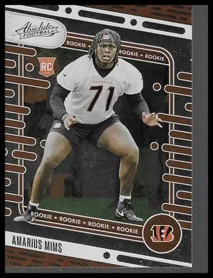 2024 Absolute #118 Amarius Mims Retail Cincinnati Bengals Rookie OT Football