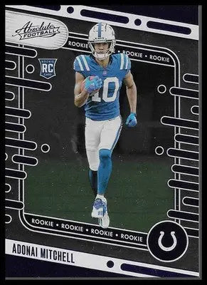 2024 Absolute #151 Adonai Mitchell Blue RC Retail Indianapolis Colts Rookie WR