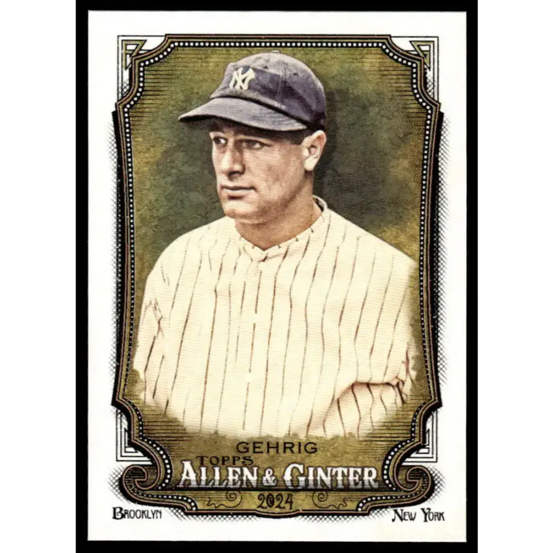 2024 Allen & Ginter #129 Lou Gehrig NM-MT New York Yankees Baseball Card - Baseball Card Single