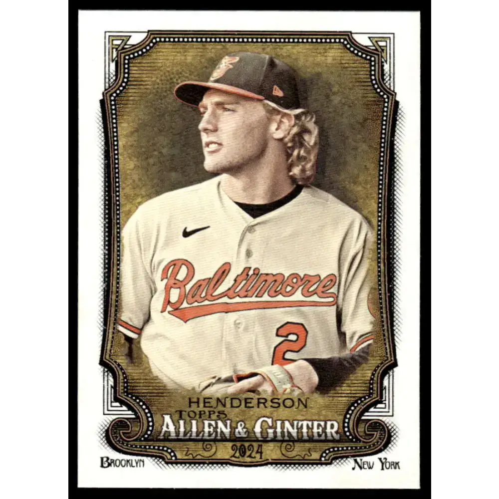 2024 Allen & Ginter #161 Gunnar Henderson NM-MT Baltimore Orioles Baseball Card - Baseball Card Single