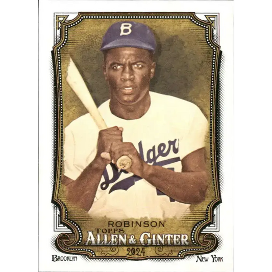 2024 Allen & Ginter #170 Jackie Robinson NM-MT Los Angeles Dodgers Baseball Card - Baseball Card Single