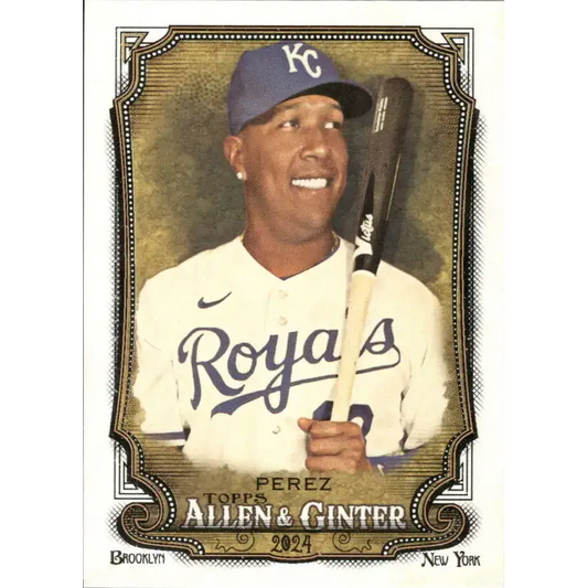 2024 Allen & Ginter #185 Salvador Perez NM-MT Kansas City Royals Baseball Card - Baseball Card Single