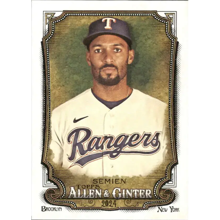 2024 Allen & Ginter #194 Marcus Semien NM-MT Texas Rangers Baseball Card - Baseball Card Single