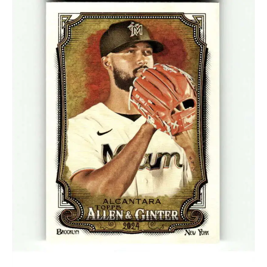 2024 Allen & Ginter #22 Sandy Alcantara NM-MT Miami Marlins Baseball Card - Baseball Card Single
