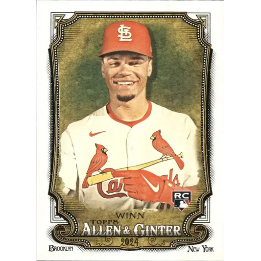 2024 Allen & Ginter #24 Masyn Winn NM-MT RC Rookie St Louis Cardinals Baseball Card - Baseball Card Single