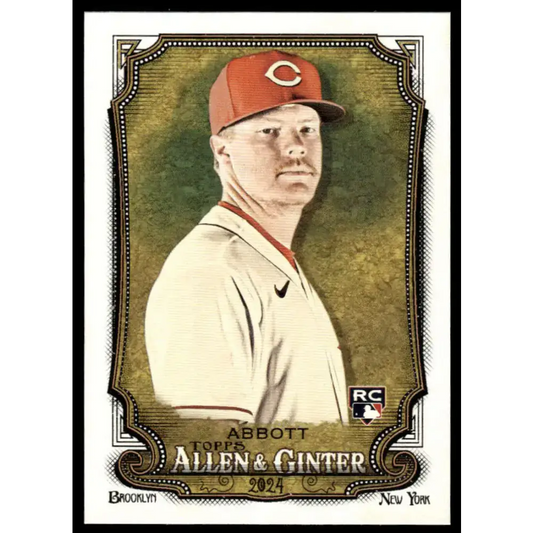 2024 Allen & Ginter #32 Andrew Abbott NM-MT RC Rookie Cincinnati Reds Baseball Card - Baseball Card Single