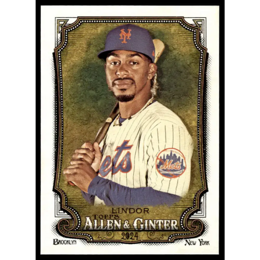 2024 Allen & Ginter #73 Francisco Lindor NM-MT New York Mets Baseball Card - Baseball Card Single