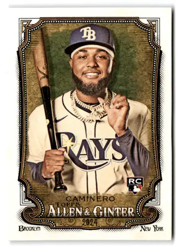 2024 Allen & Ginter #92 Junior Caminero NM-MT RC Rookie Rays ID:74560 - Baseball Card Single