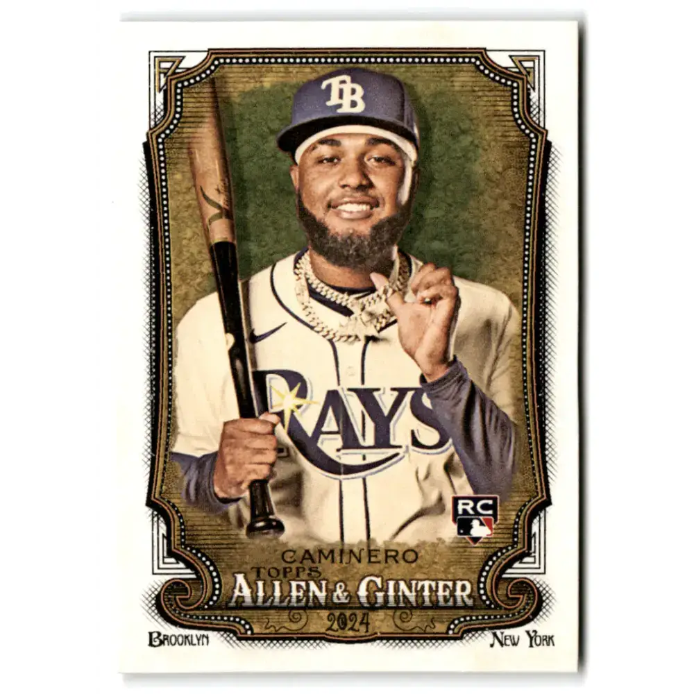 2024 Allen & Ginter #92 Junior Caminero NM-MT RC Rookie Tampa Bay Rays Baseball Card - Baseball Card Single