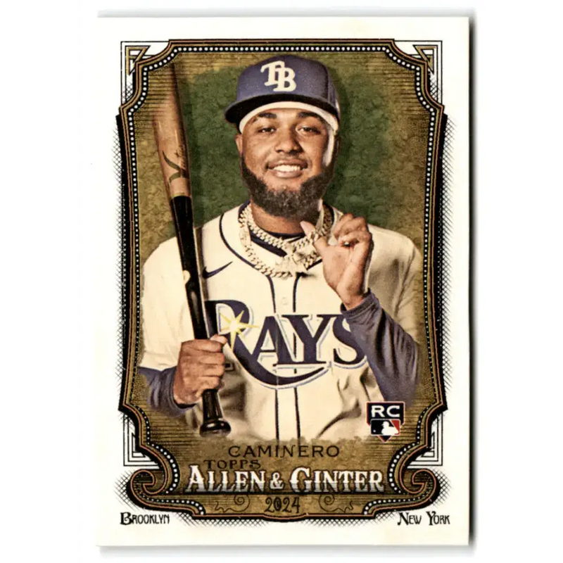 2024 Allen & Ginter #92 Junior Caminero NM-MT RC Rookie Tampa Bay Rays Baseball Card - Baseball Card Single