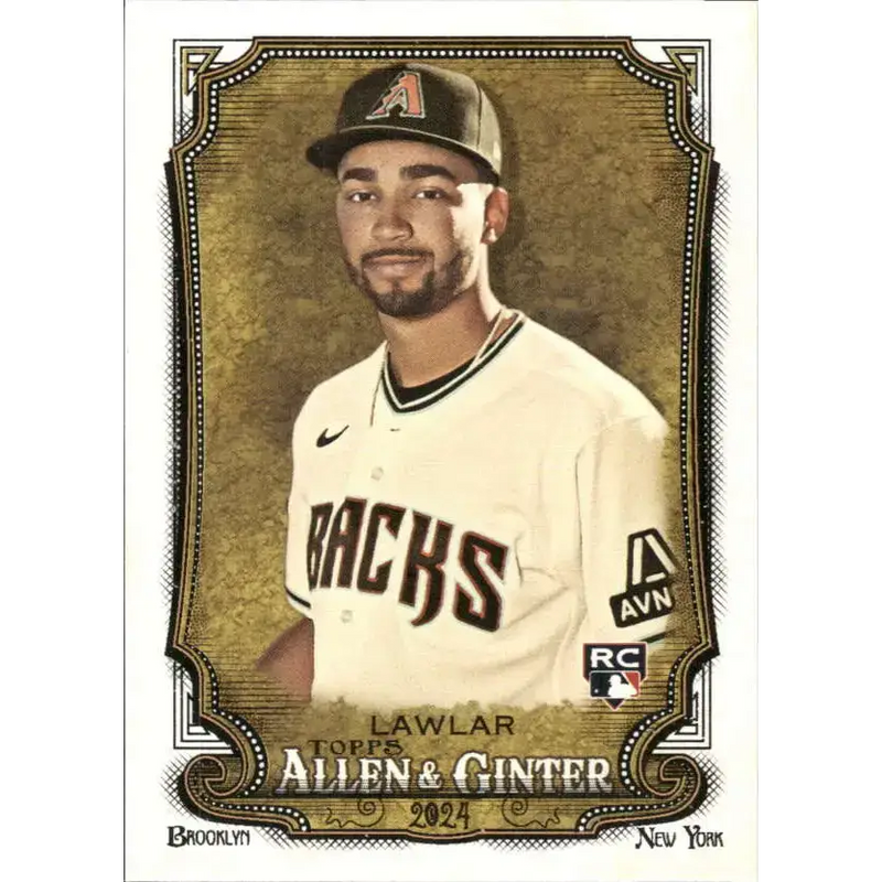 2024 Allen & Ginter #99 Jordan Lawlar NM-MT RC Rookie Arizona Diamondbacks Baseball Card - Baseball Card Single