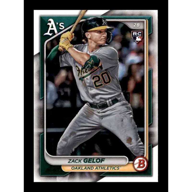 2024 Bowman #14 Zack Gelof NM-MT RC Rookie Oakland Athletics Baseball Card - Baseball Card Single
