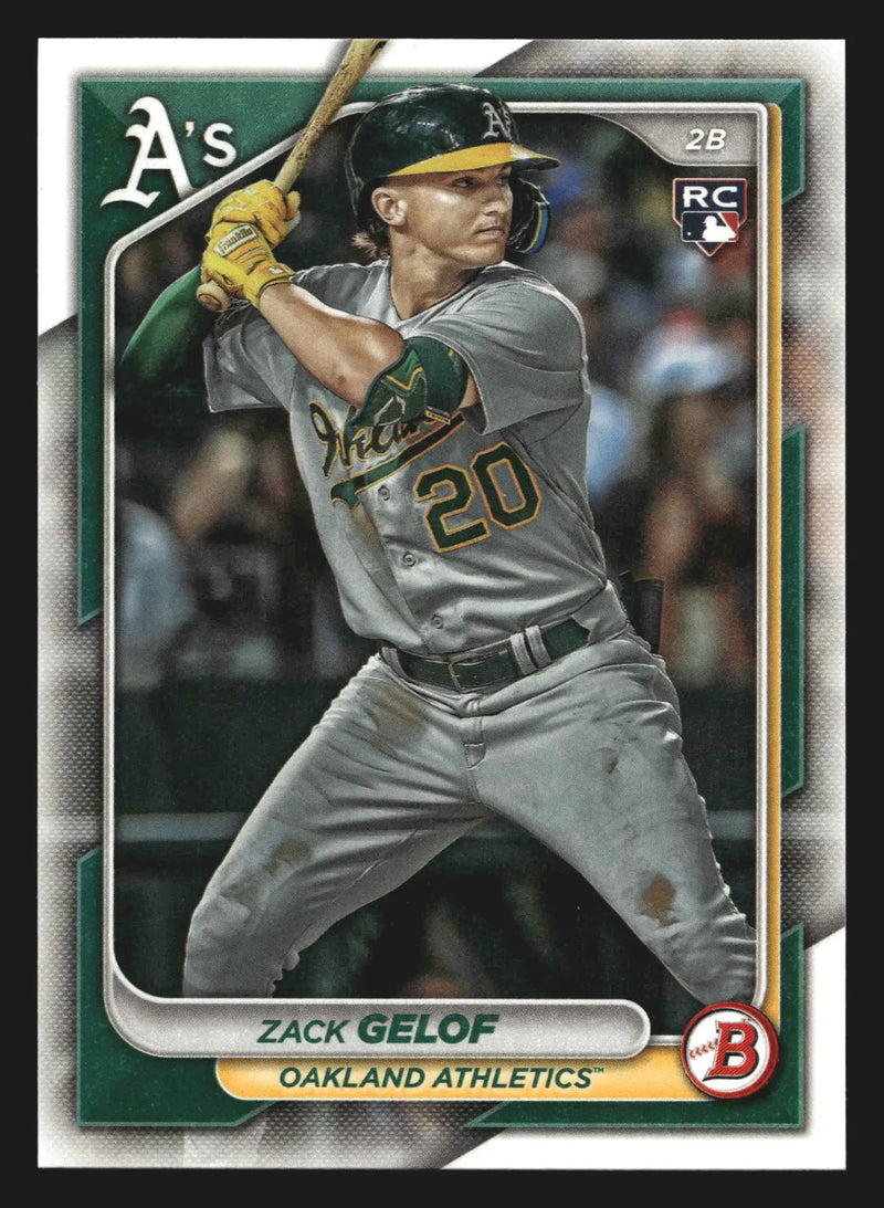 2024 Bowman #14 Zack Gelof Oakland Athletics RC - Baseball Card Single