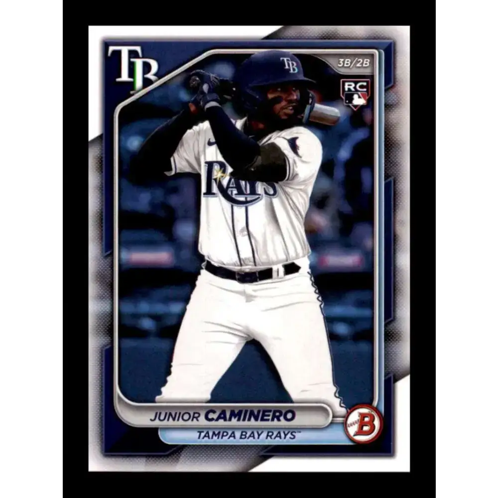 2024 Bowman #20 Junior Caminero NM-MT RC Rookie Tampa Bay Rays Baseball Card - Baseball Card Single
