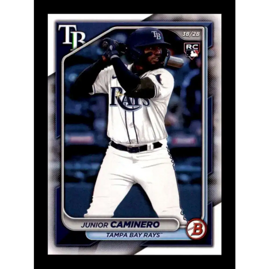 2024 Bowman #20 Junior Caminero NM-MT RC Rookie Tampa Bay Rays Baseball Card - Baseball Card Single