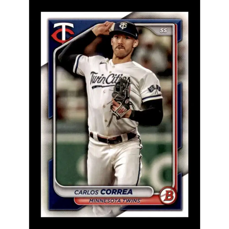 2024 Bowman #23 Carlos Correa NM-MT Minnesota Twins Baseball Card - Baseball Card Single