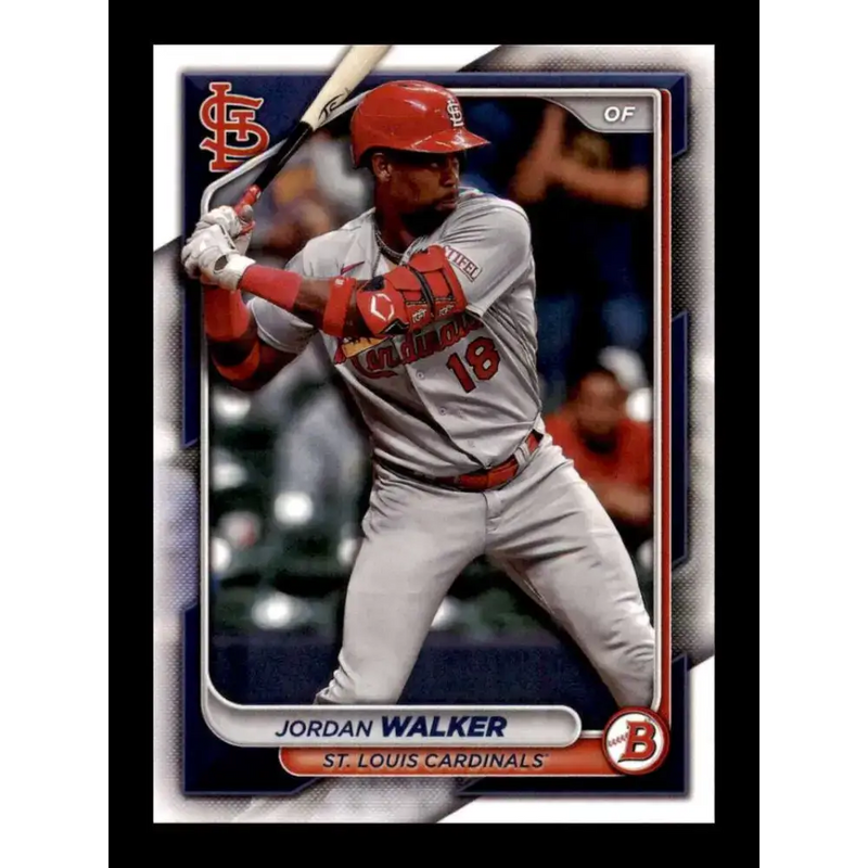 2024 Bowman #29 Jordan Walker NM-MT St. Louis Cardinals Baseball Card - Baseball Card Single