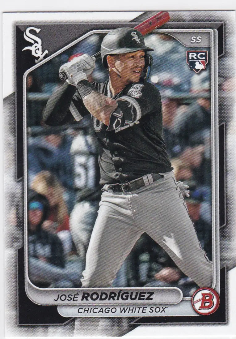Jose Rodriguez baseball card from 2024 Bowman Chicago White Sox Rodriguez RC collection